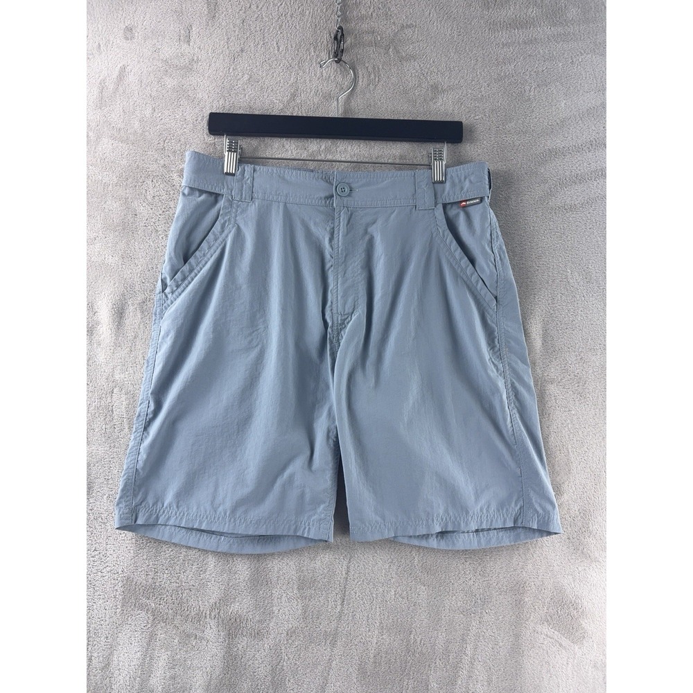 Simms Superlight Fishing Shorts Mens Size Medium Light Blue Buggstopper Shield